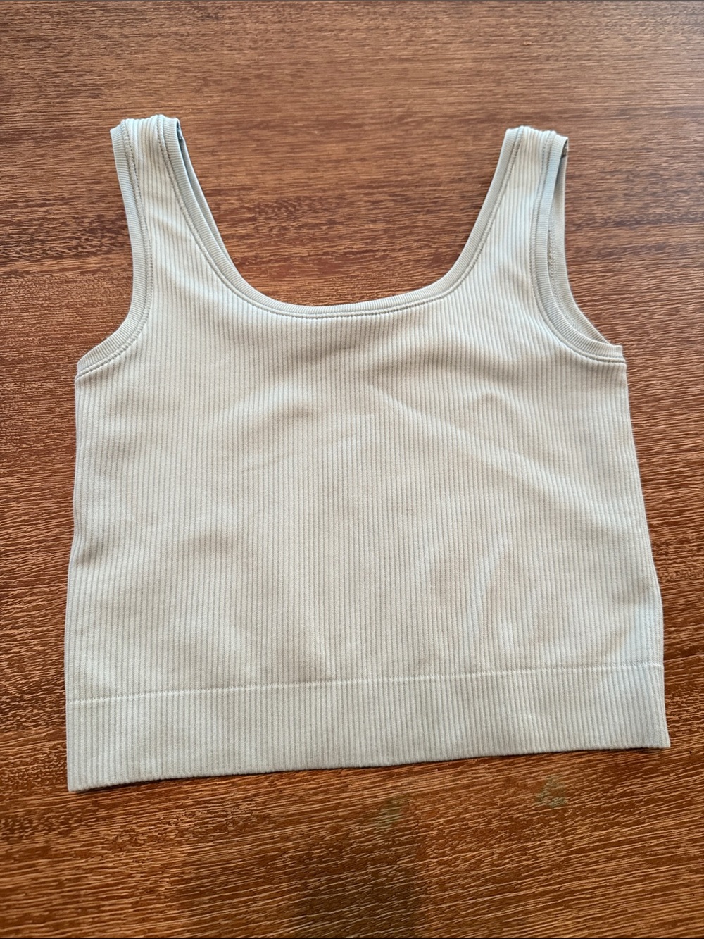 Athleta girl Ribbed Square-Neck Crop Tank - light green